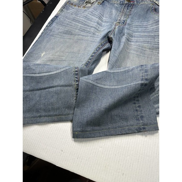 Ruthless Art Embroidered black mens Jeans Size 42 - Picture 9 of 16